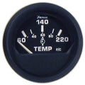 Faria Beede Instruments Faria Euro Black 2" Cylinder Head Temperature Gauge (60 to 220° F) with Sender — marine gauges