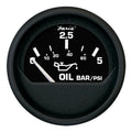 Faria Beede Instruments Faria Euro Black 2" Oil Pressure Gauge - Metric (5 Bar) — marine gauges
