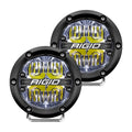 RIGID Industries 360-Series 4" LED Off-Road Fog Light Drive Beam w/White Backlight - Black Housing — marine flood/spreader lights