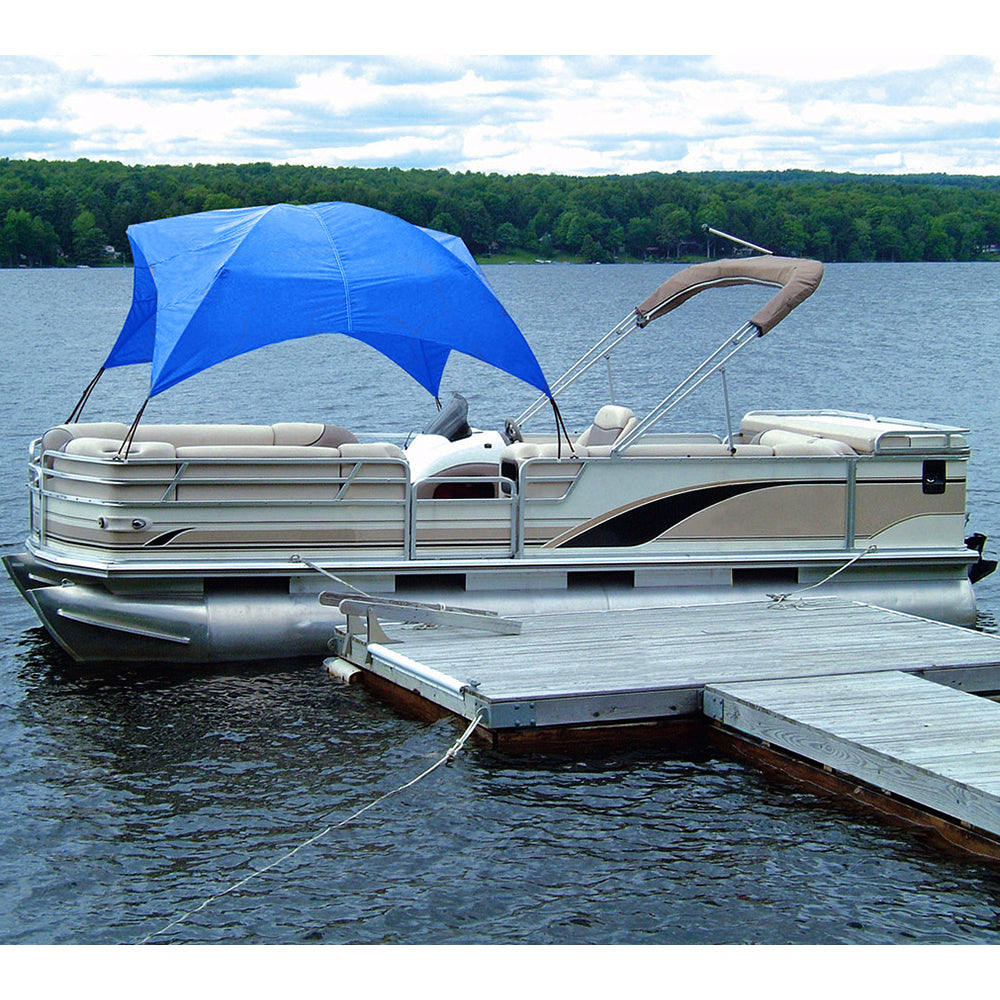 Taylor Made Pontoon Gazebo -Pacific Blue — marine biminis/shades/umbrellas