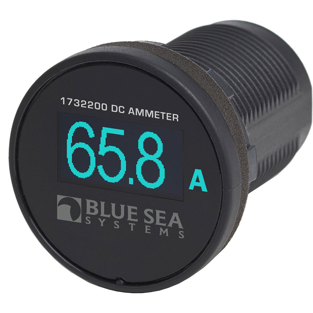Blue Sea Systems Blue Sea 1732200 Mini OLED Ammeter - Blue — marine meters & monitoring