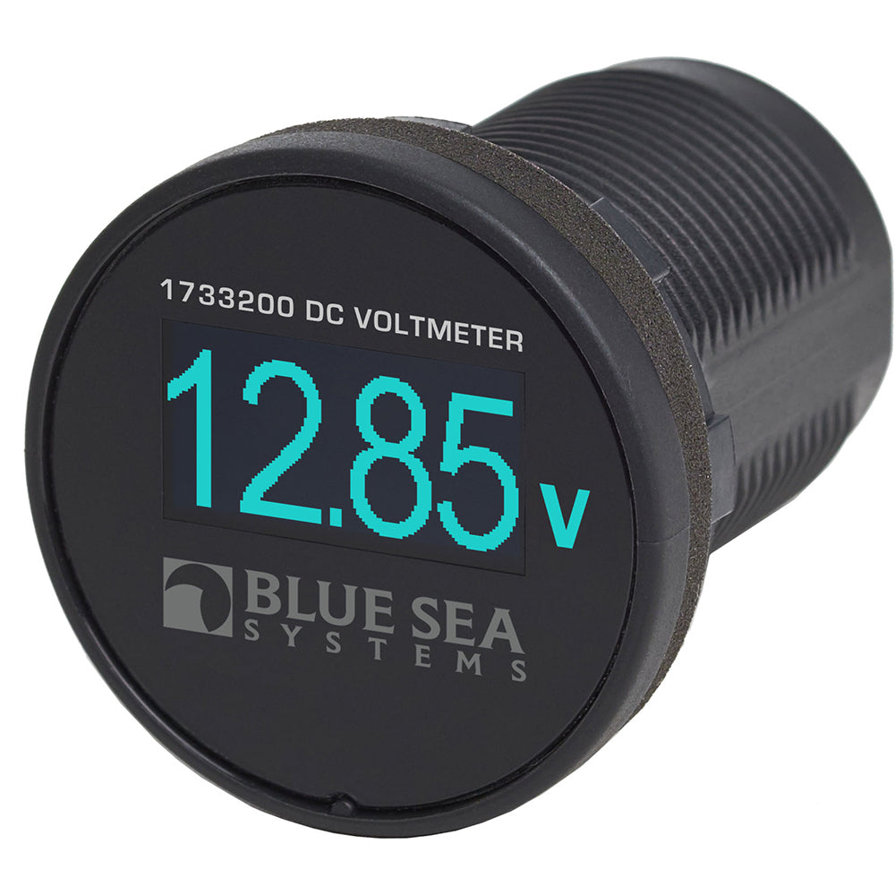 Blue Sea Systems Blue Sea 1733200 Mini OLED Voltmeter - Blue — marine meters & monitoring