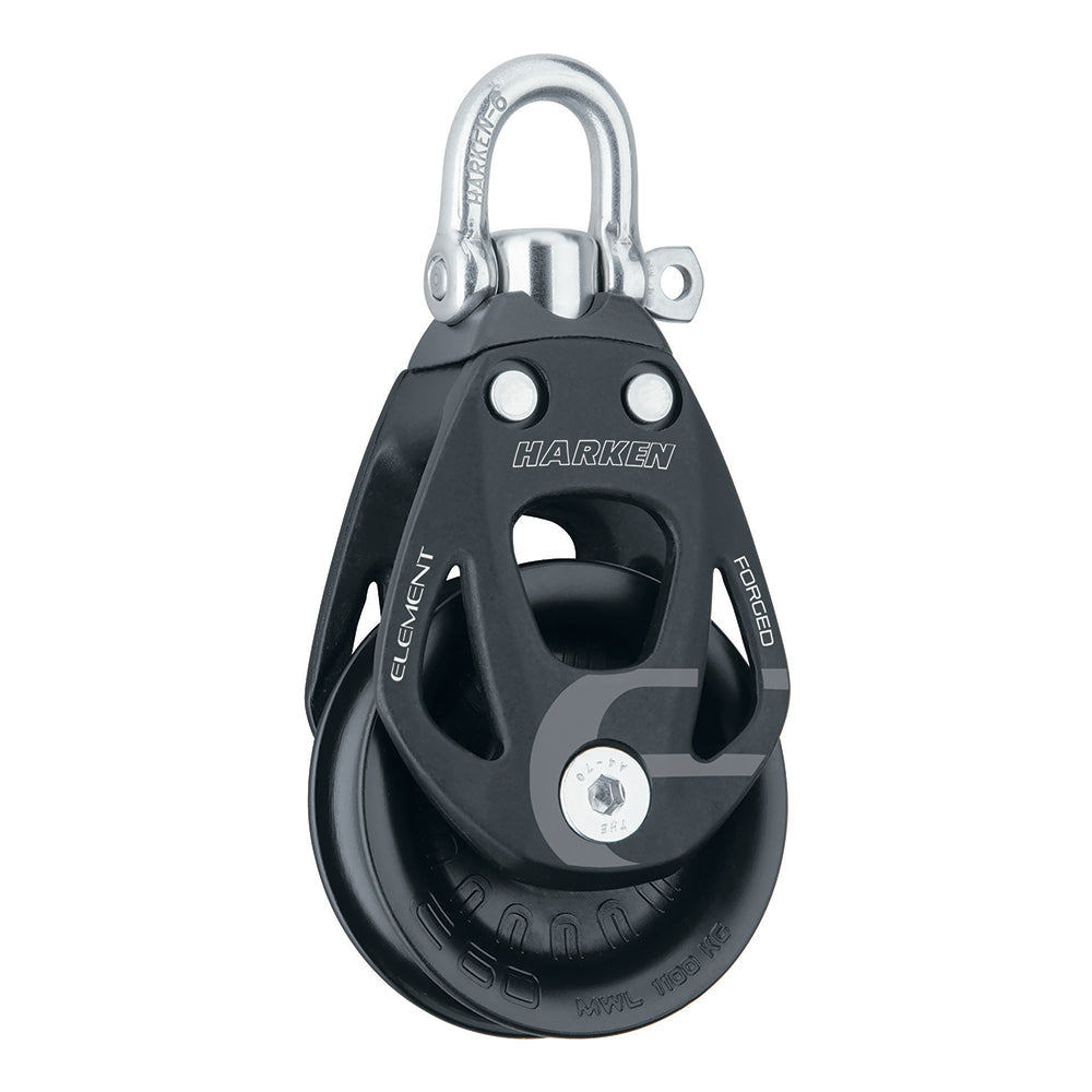 Harken 60mm Single Aluminum Element Block w/Swivel — marine blocks