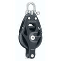 Harken 60mm Single Aluminum Element Block w/Swivel & Becket — marine blocks