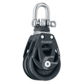 Harken 60mm Double Aluminum Element Block w/Swivel — marine blocks