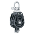 Harken 60mm Triple Aluminum Element Block w/Swivel & Becket — marine blocks