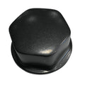 Schmitt Marine Faux Center Nut Black w/1/2" & 5/8" M12 Base f/Cast Steering Wheels — marine steering wheels