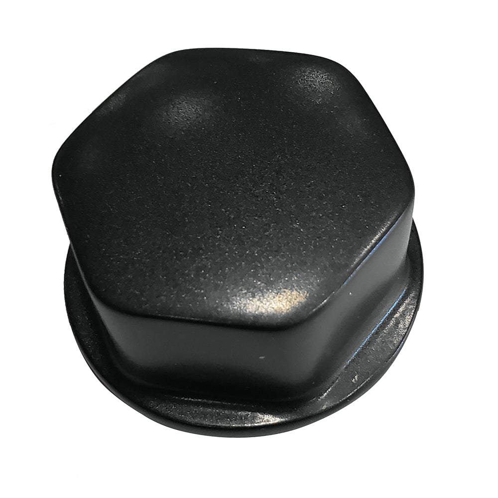 Schmitt Marine Faux Center Nut Black w/1/2" & 5/8" M12 Base f/Cast Steering Wheels — marine steering wheels