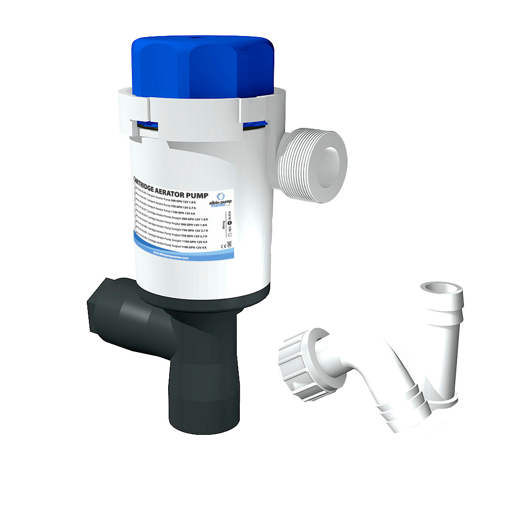 Albin Group Twinport Aerator Pump - 500 GPH - 12V — marine livewell pumps
