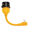 Camco PowerGrip Locking Adapter - 15A/125V Male to 30A/125V Female Locking — marine shore power