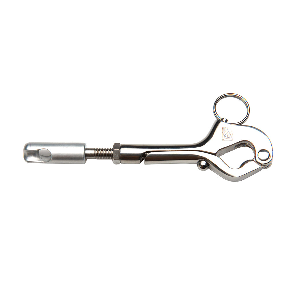 C. Sherman Johnson Over Center Gate Hook w/Splice Eye — marine rigging