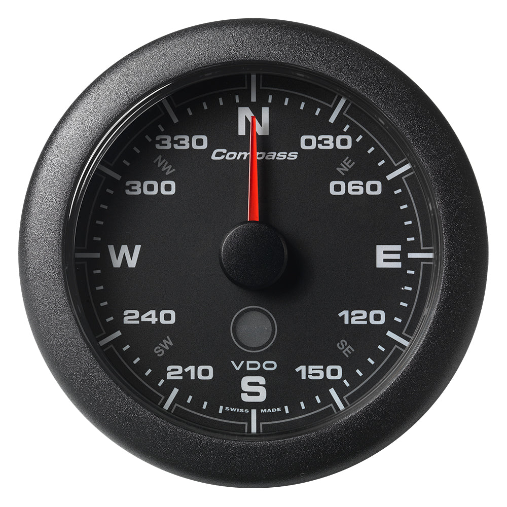 Veratron 3-3/8" (85MM) OceanLink® Compass - 360° - Black Dial & Bezel — marine gauges