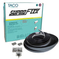 TACO Marine TACO SuproFlex Rub Rail Kit - Black w/Flex Chrome Insert - 1.6"H x .78"W x 60'L — marine rub rail