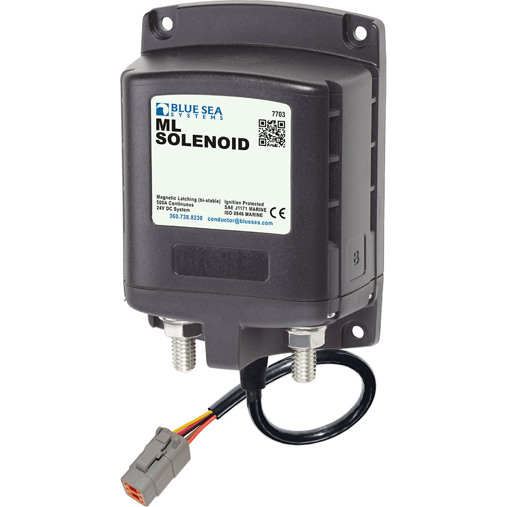 Blue Sea Systems Blue Sea 7703100 ML Solenoid 24V 500A w/Deutsch Connector — marine battery management