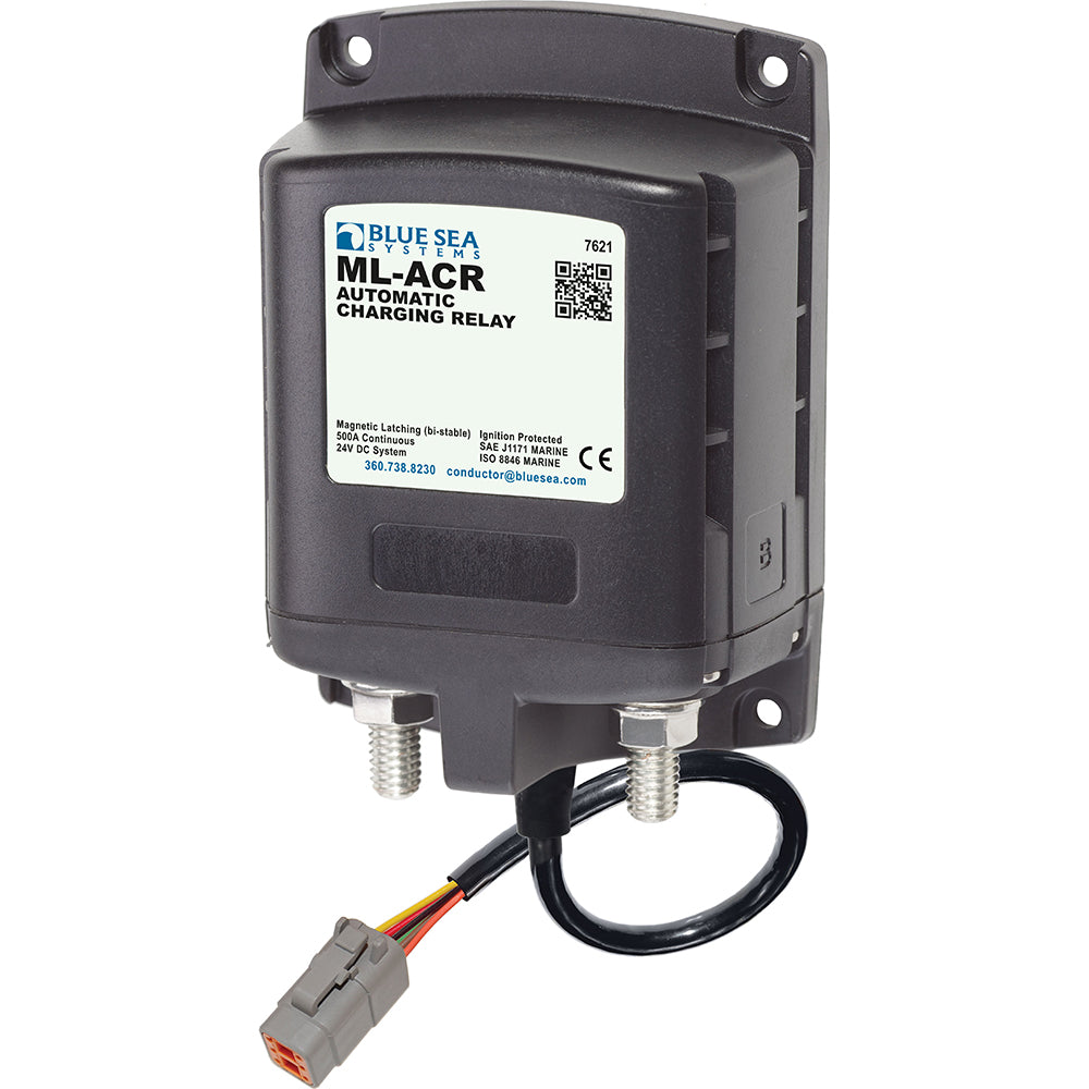 Blue Sea Systems Blue Sea 7621100 ML ACR Charging Relay 24V 500A w/Deutsch Connector — marine battery management