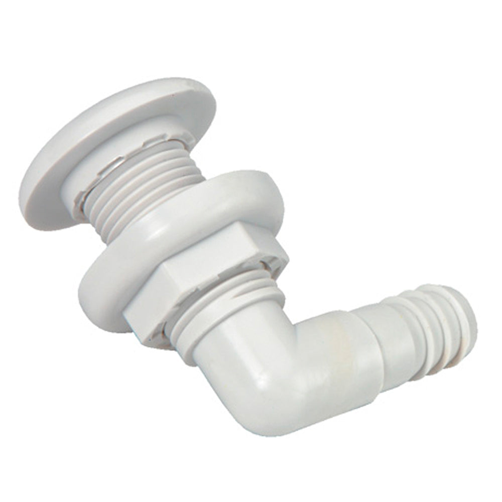 Johnson Pump Thru-Hull Connector - 3/4" - 90° - White — marine accessories