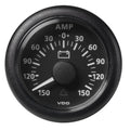 Veratron 52MM (2-1/16") ViewLine Battery Status Gauge -150/+150AMP - Black Dial & Bezel — marine gauges
