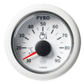 Veratron 52 MM (2-1/16") ViewLine Pyrometer - 100° to 900°C - White Dial & Bezel — marine gauges