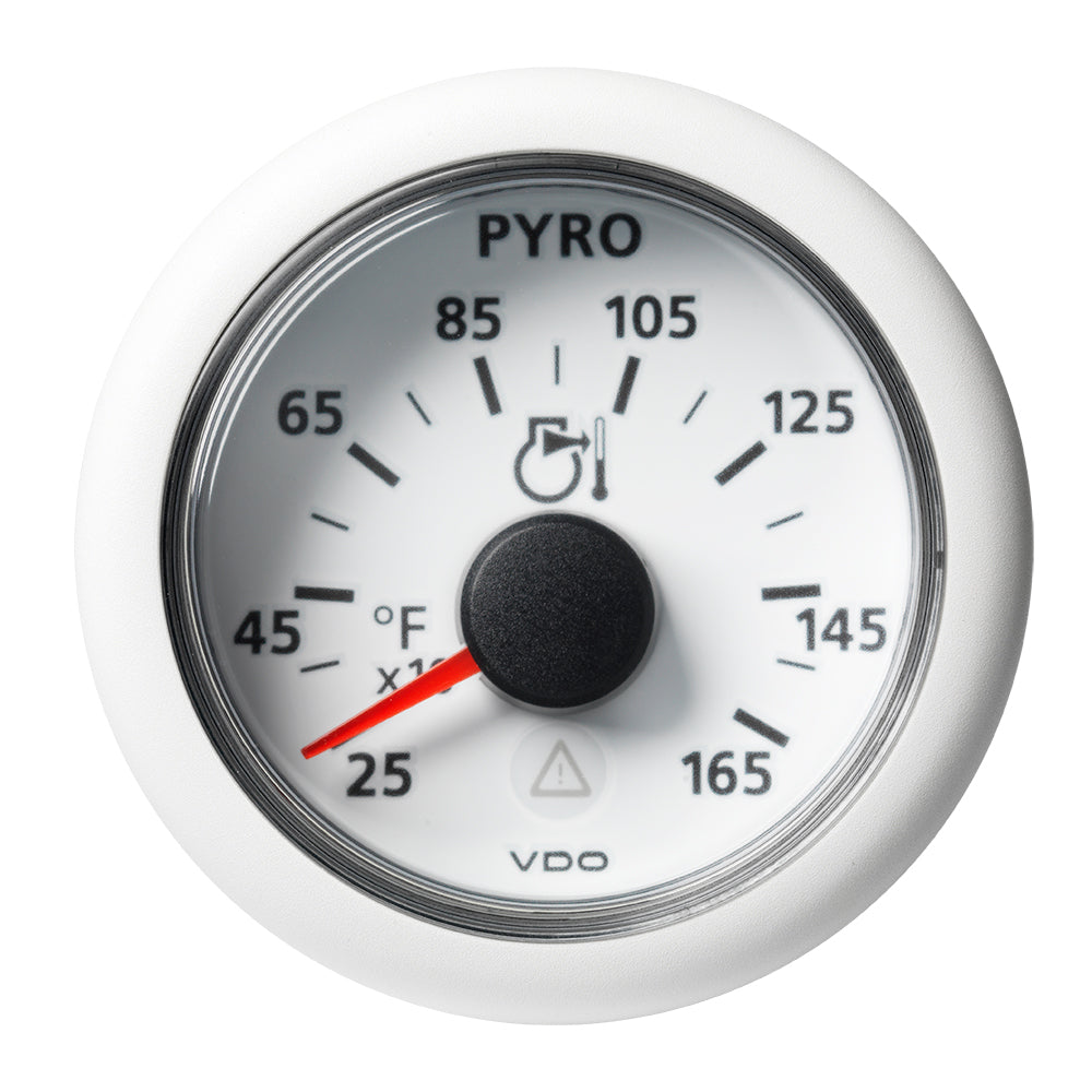 Veratron 52 MM (2-1/16") ViewLine Pyrometer - 250° to 1650°F - White Dial & Bezel — marine gauges