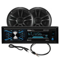 Boss Audio MCBK634B.6 Marine Stereo & 6.5" Speaker Kit - Black — marine stereos