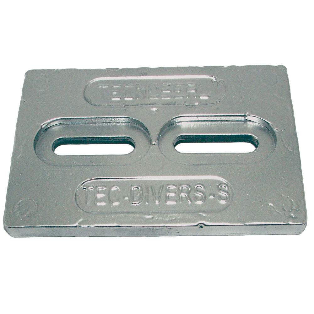 Tecnoseal Mini Aluminum Plate Anode 6" x 4" x 1/2" — marine anodes