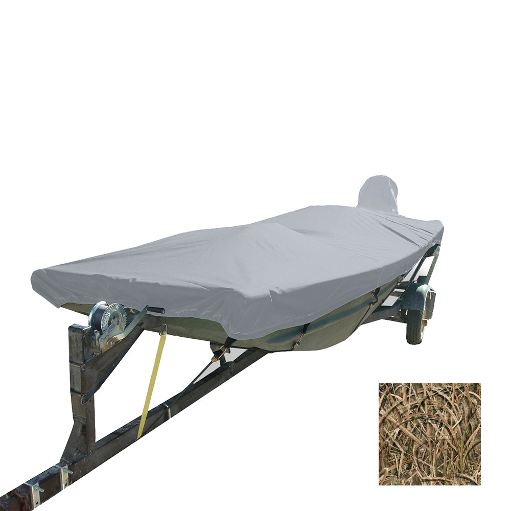 Carver by Covercraft Carver Performance Poly-Guard Styled-to-Fit Boat Cover f/14.5' Open Jon Boats - Shadow Grass — marine winter covers