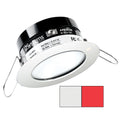 I2Systems Inc i2Systems Apeiron PRO A503 - 3W Spring Mount Light - Round - Cool White & Red - White Finish — marine dome/down lights