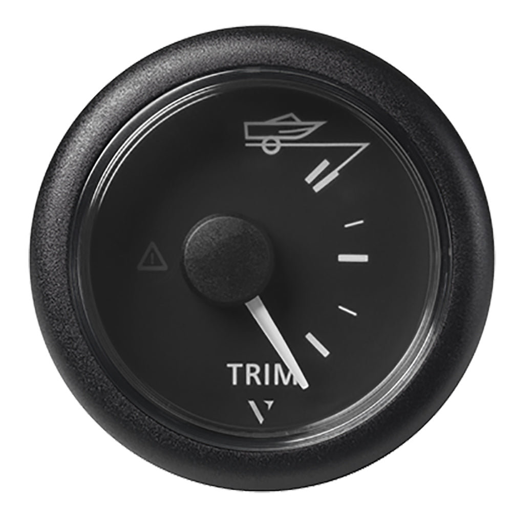 Veratron 52MM (2-1/16") ViewLine Trim Indicator Gauge Up/Down - Black Dial & Round Bezel — marine gauges