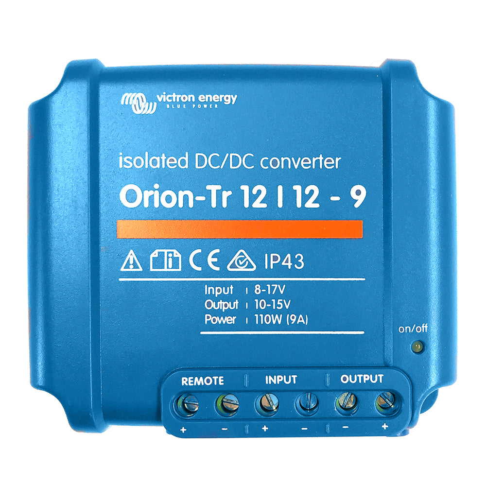 Victron Energy Victron Orion-TR DC-DC Converter - 12 VDC to 12 VDC - 9AMP Isolated — marine dc to dc converters