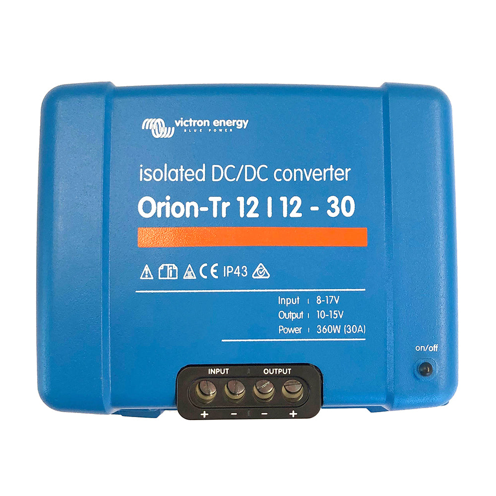 Victron Energy Victron Orion-TR DC-DC Converter - 12 VDC to 12 VDC - 30AMP Isolated — marine dc to dc converters