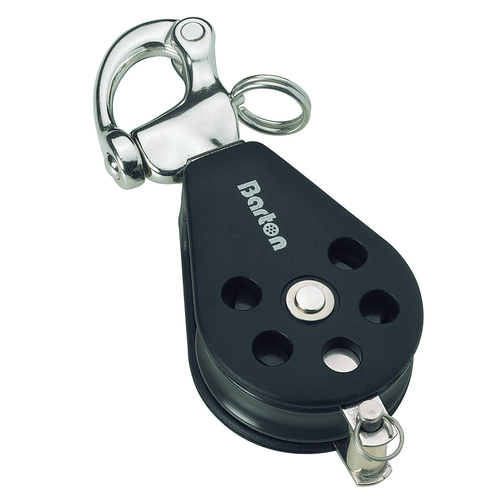 Barton Marine Series 3 Single Snap Shackle & Becket Block - 45mm — marine blocks