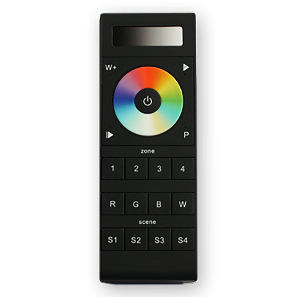 Lunasea Lighting Lunasea RGBW Handheld 4-Zone Controller w/Color Wheel, 4 Memories, Batteries & Holder — marine accessories