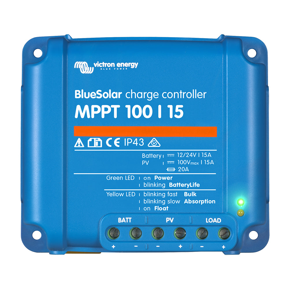 Victron Energy Victron BlueSolar MPPT Charge Controller - 100V - 15AMP — marine battery chargers