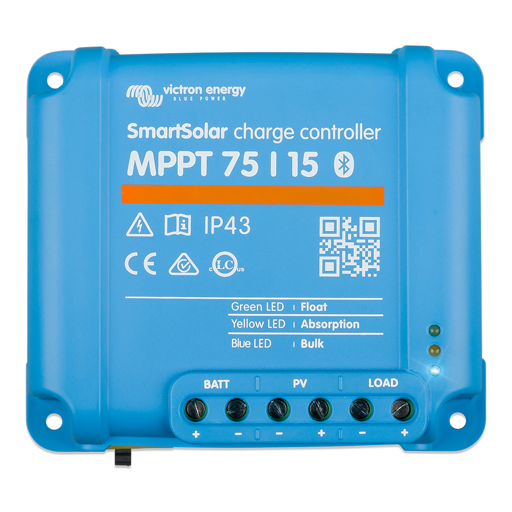 Victron Energy Victron SmartSolar MPPT Charge Controller - 75V - 15AMP — marine battery chargers