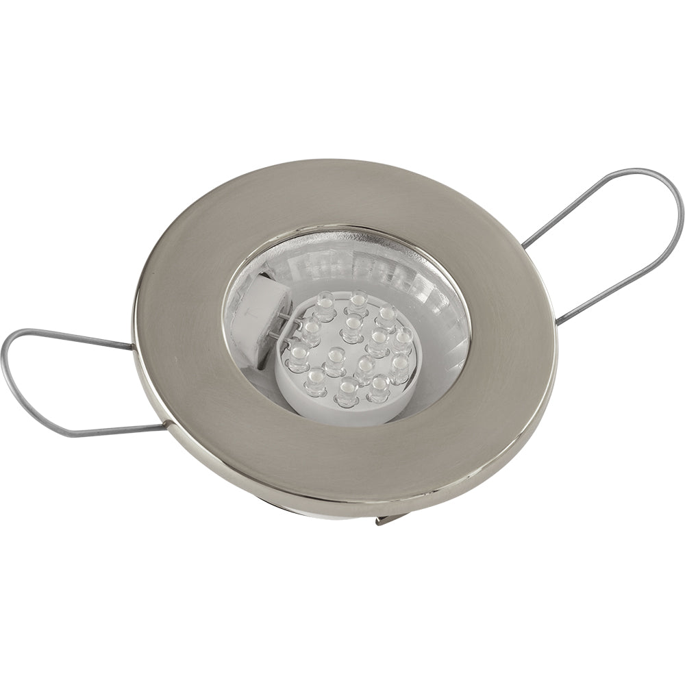 Sea-Dog LED Overhead Light - Brushed Finish - 60 Lumens - Clear Lens - Stamped 304 Stainless Steel — marine interior / courtesy light