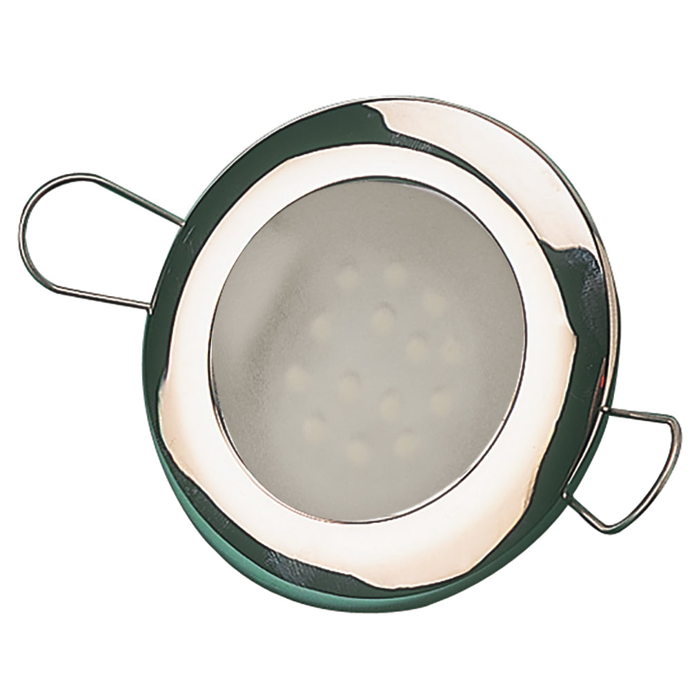 Sea-Dog LED Overhead Light 2-7/16" - Brushed Finish - 60 Lumens - Frosted Lens - Stamped 304 Stainless Steel — marine interior / courtesy light