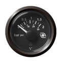 Veratron 52MM (2-1/16") ViewLine Boost Pressure Gauge 2 Bar/30 PSI - Black Dial & Triangular Bezel — marine gauges