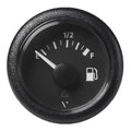 Veratron 52MM (2-1/16") ViewLine Fuel Level Gauge Empty-Full - 90-4 OHM - Black Dial & Round Bezel — marine gauges