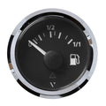 Veratron 52MM (2-1/16") ViewLine Fuel Level Gauge 0-1/1 - 3-180 OHM - Black Dial & Chrome Triangular Bezel — marine gauges