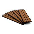 SeaDek Faux Teak 4-Piece Step Kit - Mocha/Black — marine deck / galley