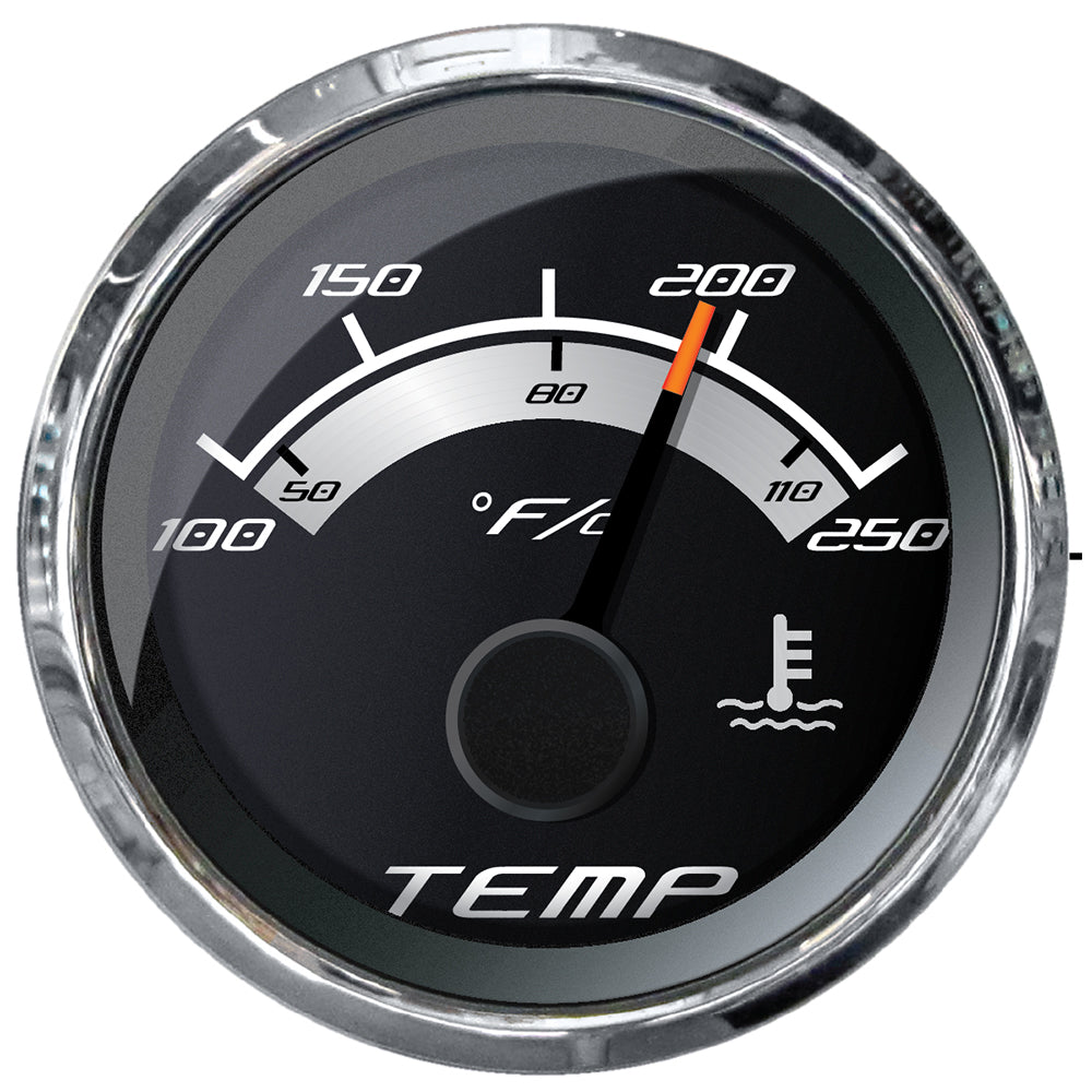Faria Beede Instruments Faria Platinum 2" Water Temp Gauge (100-250°F) — marine gauges