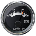 Faria Beede Instruments Faria Platinum 2" Voltmeter (10-16 VDC) — marine gauges