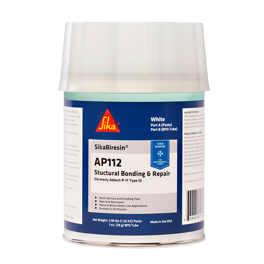 Sika SikaBiresin® AP112 + BPO Cream Hardener - White - Quart — marine adhesives/sealants/tapes