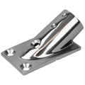 Sea-Dog Rail Base Fitting Rectangular Base 30° 316 Stainless Steel - 1-7/8" x 3-3/16" - 1" OD — marine deck / galley