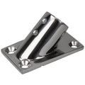 Sea-Dog Rail Base Fitting Rectangular Base 45° 316 Stainless Steel - 3-1/4" x 1-7/8" - 1" OD — marine rail fittings