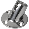Sea-Dog Rail Base Fitting 2-3/4" Round Base 60° 316 Stainless Steel - 1" OD — marine rail fittings