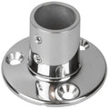 Sea-Dog Rail Base Fitting 2-3/4" Round Base 90° 316 Stainless Steel - 1" OD — marine rail fittings