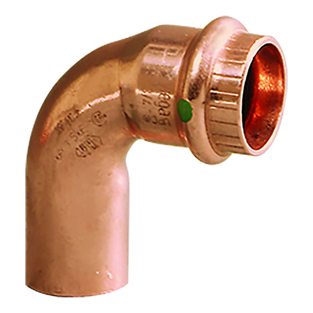 Viega ProPress 1-1/2" - 90° Copper Elbow - Street/Press Connection - Smart Connect Technology — marine fittings