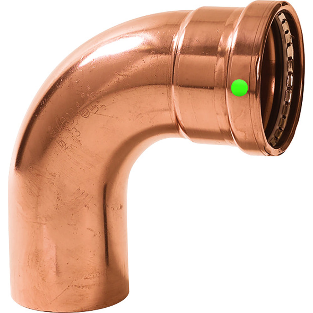 Viega ProPress 2-1/2" - 90° Copper Elbow - Street/Press Connection - Smart Connect Technology — marine fittings