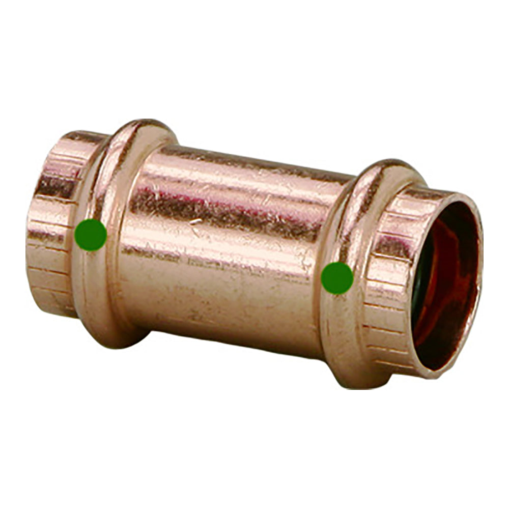Viega ProPress 1" Copper Coupling w/o Stop - Double Press Connection - Smart Connect Technology — marine fittings